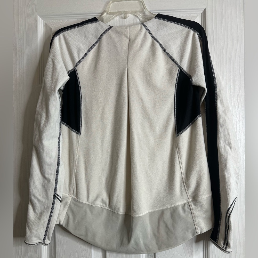 Lululemon Run: Bold In The Cold Long Sleeve Polar Cream / Black - Rare! - Picture 15 of 16